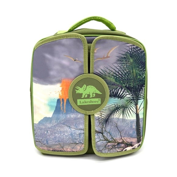 Lakeshore Green Dinosaur Kids Backpack - Picture 1 of 10